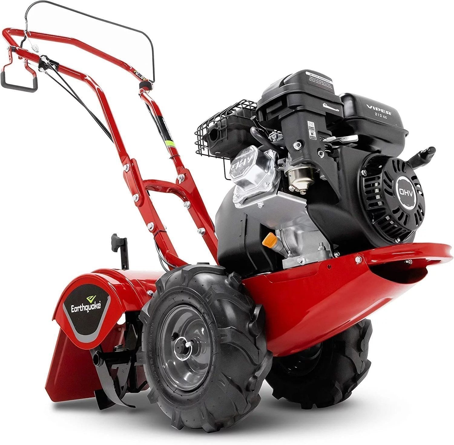 earthquake 33970 victor rear tine tiller, powerful 212cc 4 cycle vipe engine