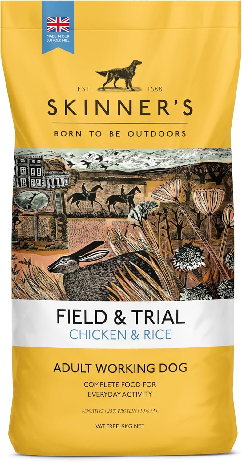 skinner’s field & trial chicken & rice – complete dry adult dog food, sensitive, gentle digestion, 15kg skinner’s field & trial chicken & rice – complete dry adult dog food, sensitive, gentle digestion, 15kg