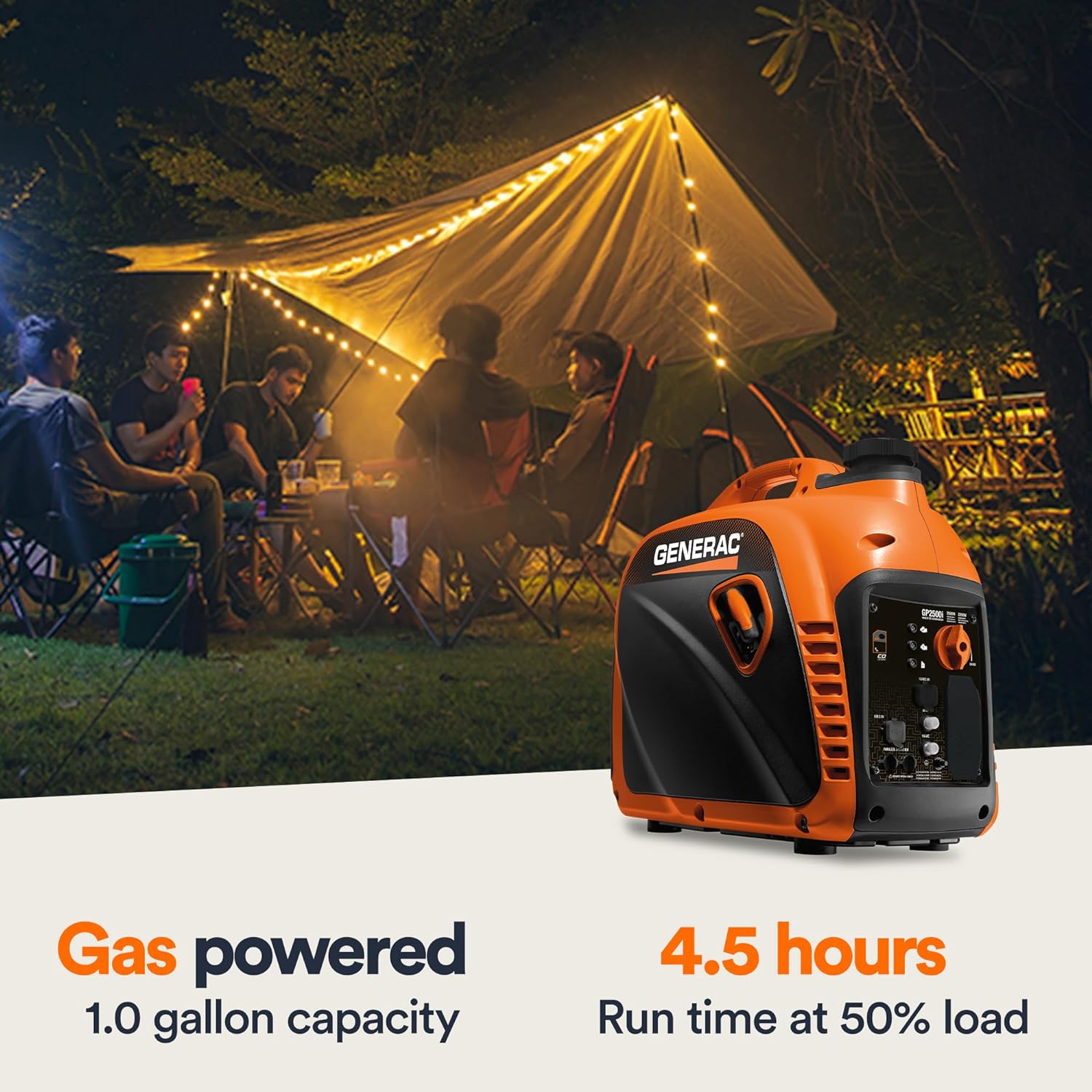 generac 3,300 watt gas powered portable inverter generator – lightweight and compact generac 3,300 watt gas powered portable inverter generator – lightweight and compact