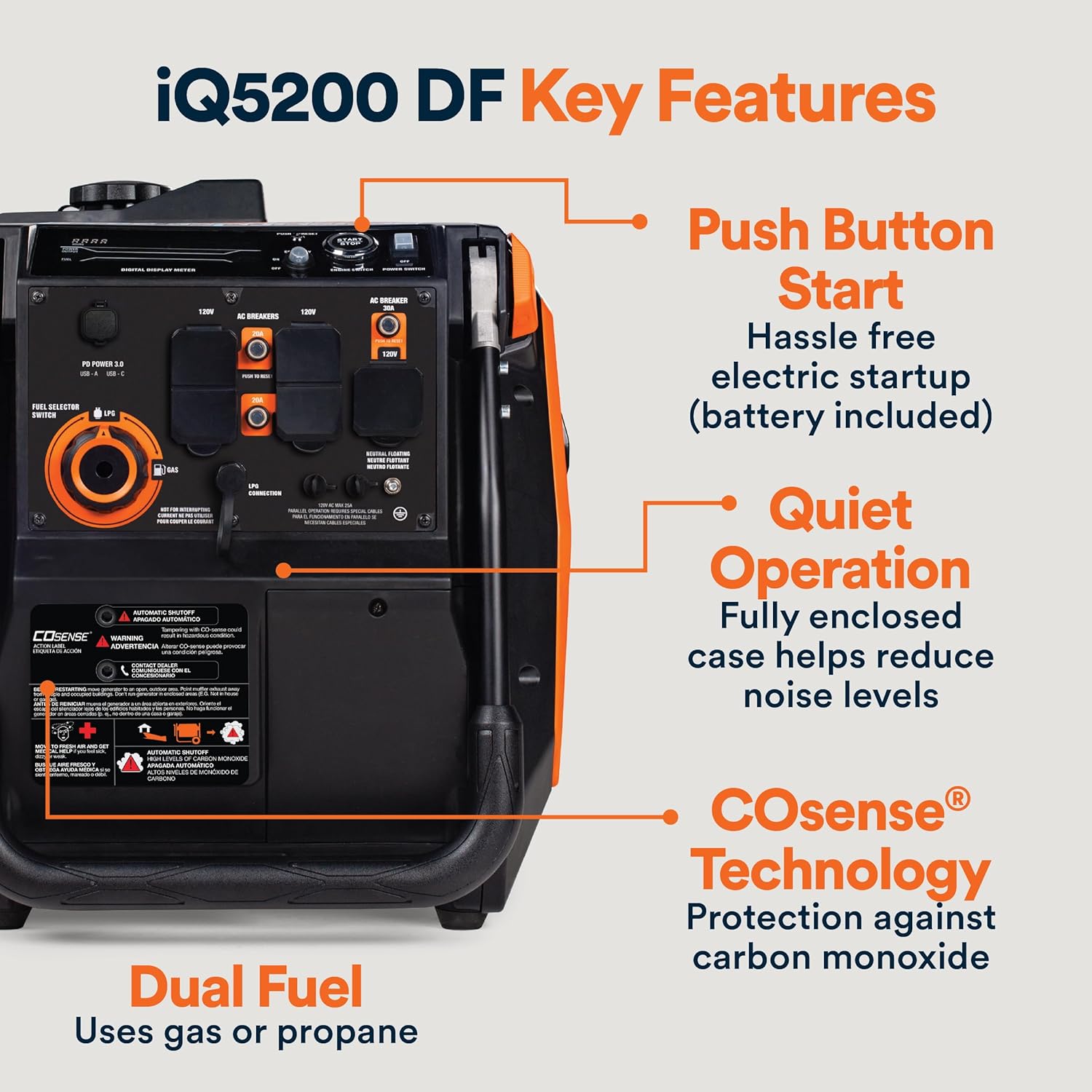 generac 3,300 watt gas powered portable inverter generator – lightweight and compact generac 3,300 watt gas powered portable inverter generator – lightweight and compact