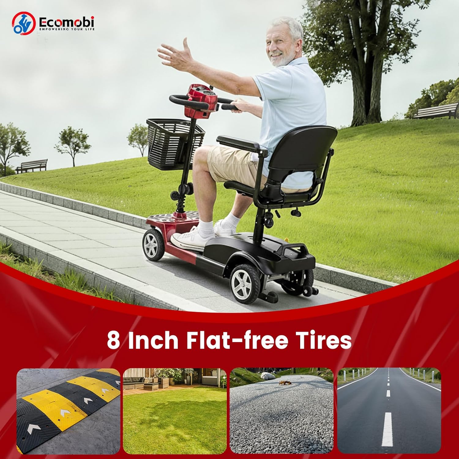4 wheel mobility scooter for adults & seniors, 15–30 mile range, 350w, removable battery, compact 4 wheel mobility scooter for adults & seniors, 15–30 mile range, 350w, removable battery, compact