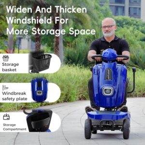 heavy duty electric mobility scooter for adults & seniors, 16–32 mile range, 500–1000w, off road