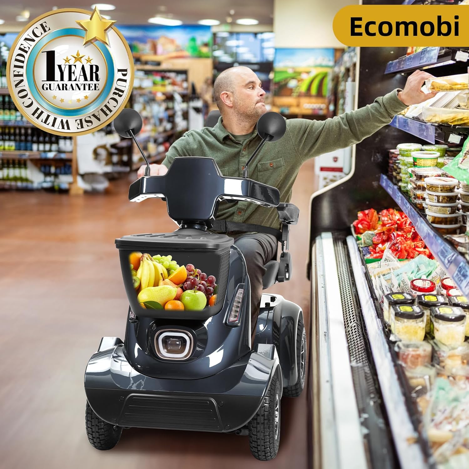 heavy duty electric mobility scooter for adults & seniors, 16–32 mile range, 500–1000w, off road heavy duty electric mobility scooter for adults & seniors, 16–32 mile range, 500–1000w, off road