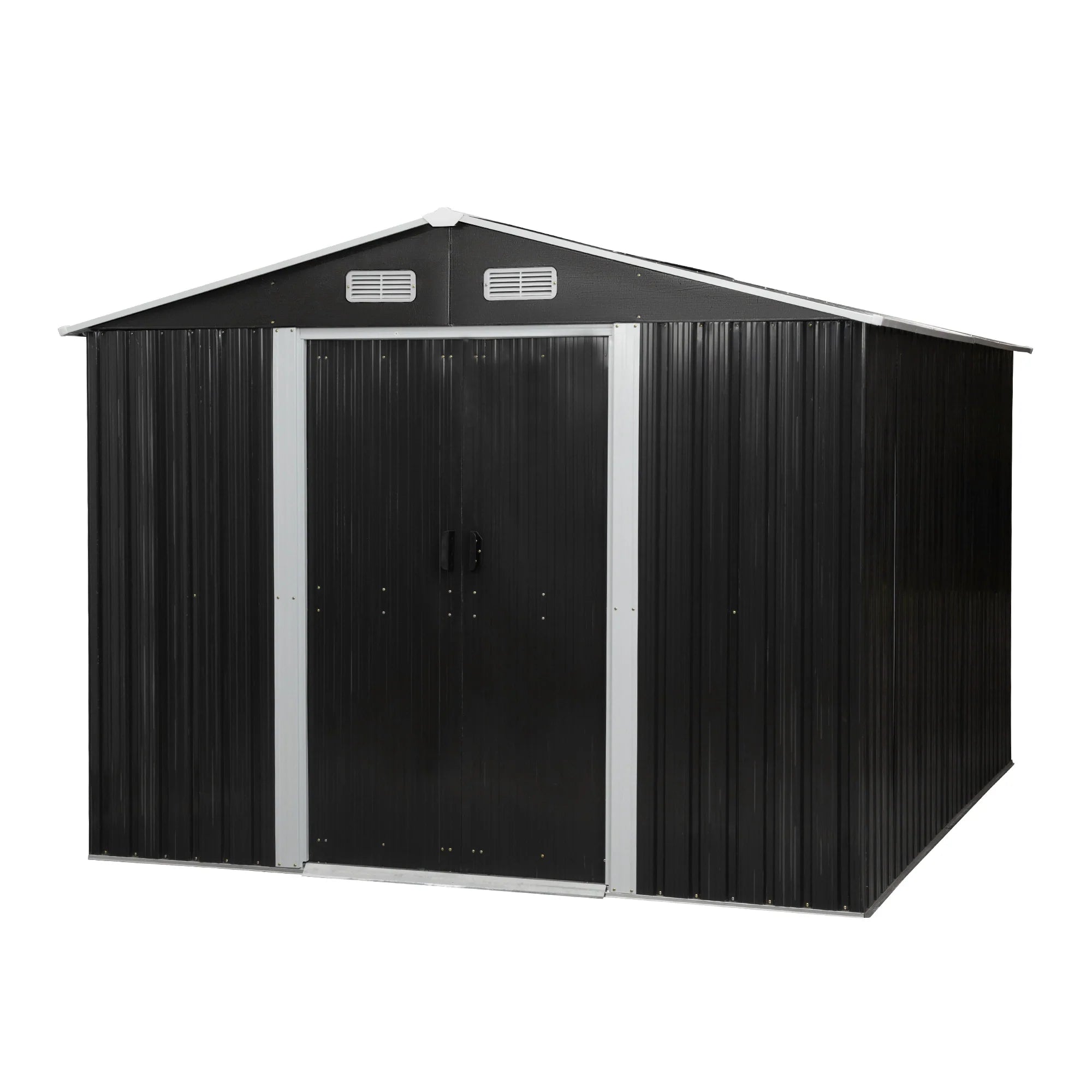 8′ x 10′ tool storage shed charcoal black 8′ x 10′ tool storage shed charcoal black