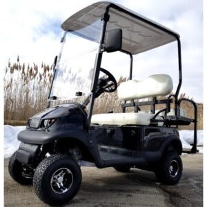 electric termite golf cart mini four seater optionally fully loaded – black