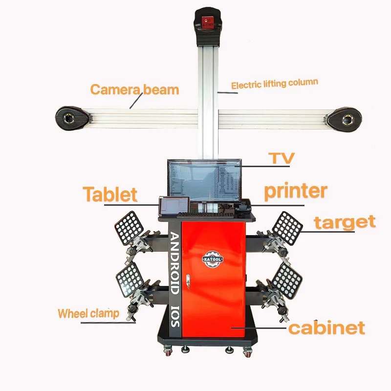 av9 wheel alignment machine works on two post and scissor lift by ka tool