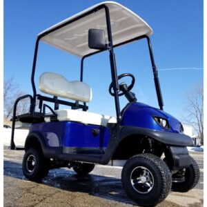electric termite golf cart mini four seater optionally fully loaded – blue