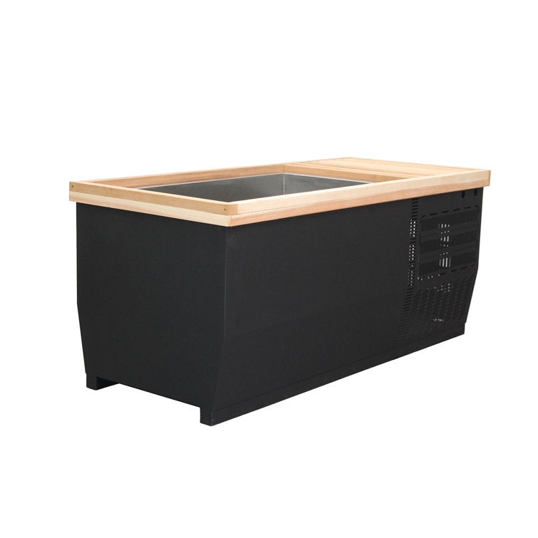 anyi 110 volt 1 – person solid wood rectangle hot tub