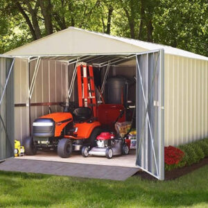 arrow 10×30 commander metal storage shed kit