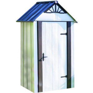 arrow 4×2 designer metro steel shed kit w/ flooring