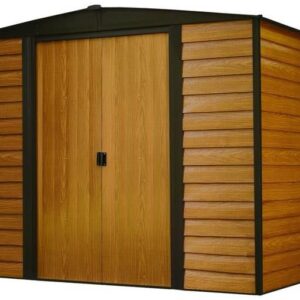 arrow 10×12 woodridge metal storage shed kit