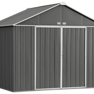 arrow 10×8 ezee storage shed kit – charcoal & cream