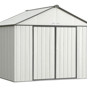 arrow 10×8 ezee storage shed kit – cream & charcoal