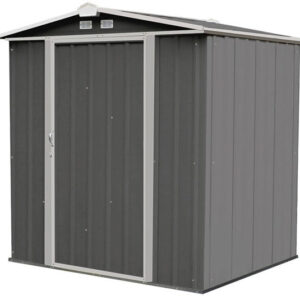 arrow 6×5 ezee storage shed kit – charcoal & cream