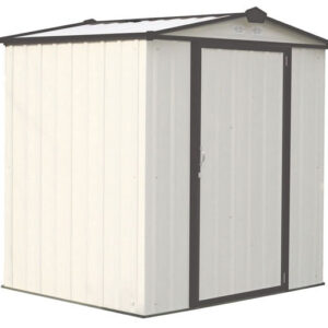 arrow 6×5 ezee storage shed kit – cream & charcoal