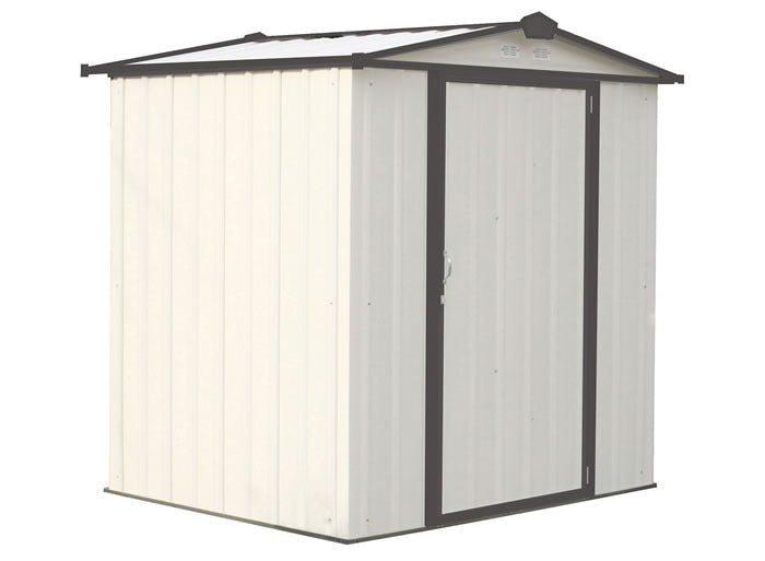arrow 6×5 ezee storage shed kit – cream & charcoal arrow 6×5 ezee storage shed kit – cream & charcoal