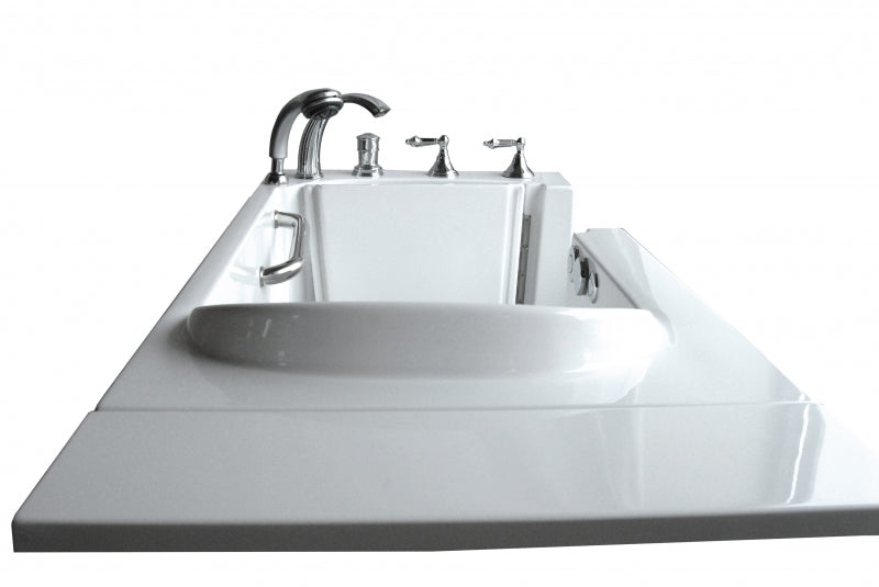 avora bath walk in left hand soaker tub 53x26x36