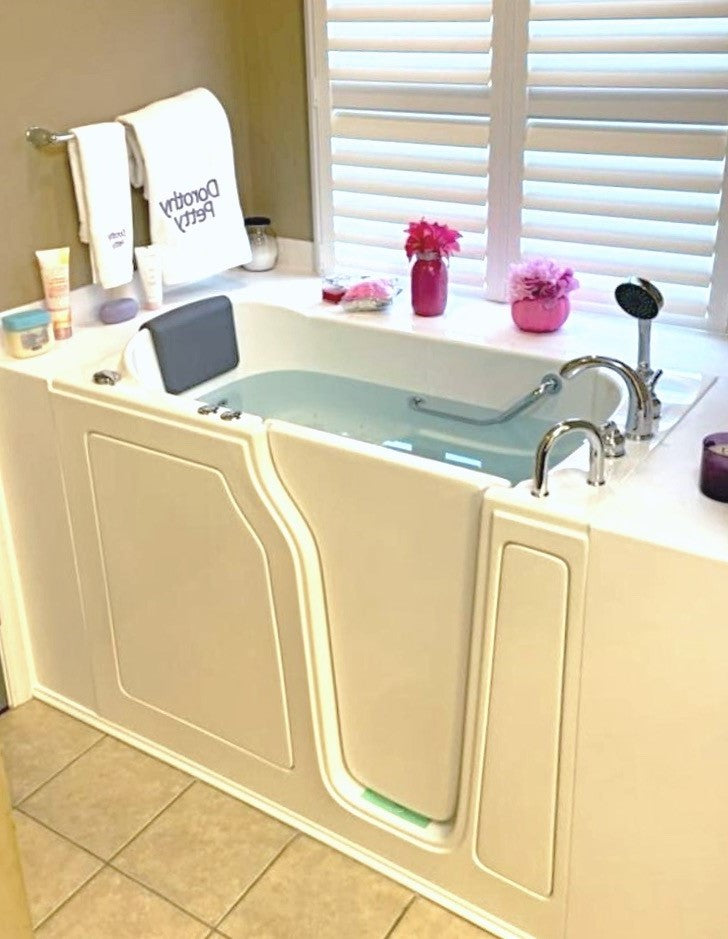 avora bath walk in left hand soaker tub 53x26x36