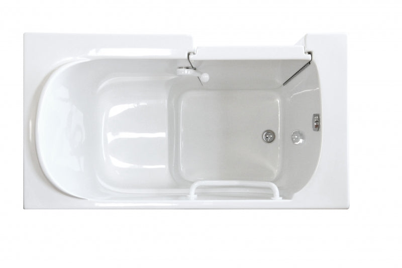 avora bath walk in left hand soaker tub 55x30x46