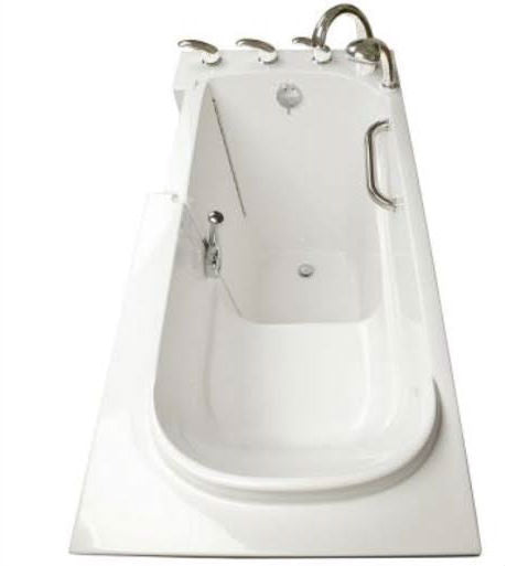 avora bath walk in left hand soaker tub 51x28x41