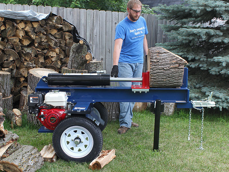 iron and oak 30 ton horizontal log splitter (bhh3013gx)