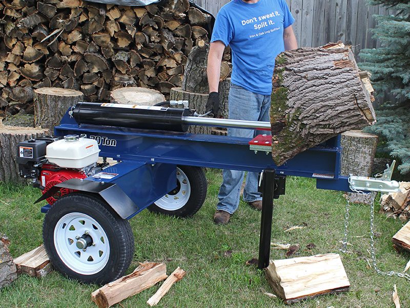 iron and oak 30 ton horizontal log splitter (bhh3013gx)