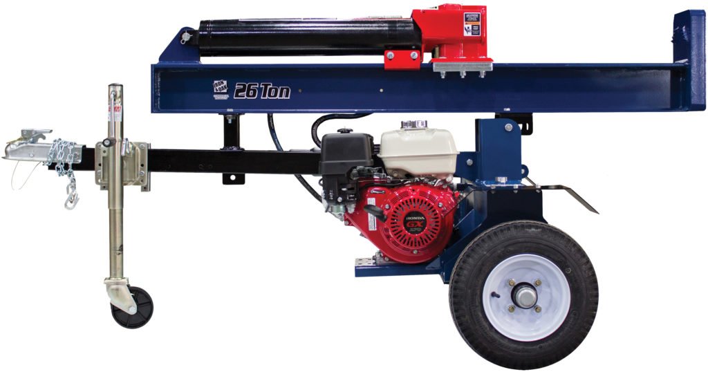 iron and oak 26 ton vertical horizontal log splitter torsion axle (bhvh2616gxt)