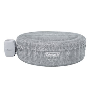 bestway coleman sicily airjet inflatable hot tub with energysense cover, grey