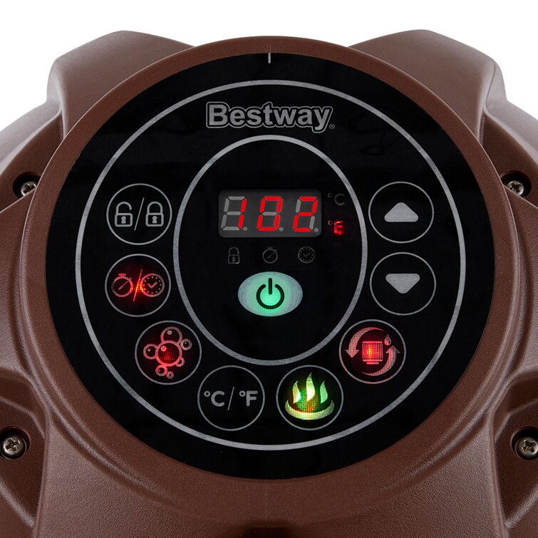 bestway saluspa helsinki 7 person inflatable hot tub spa w/ algaecide treatment bestway saluspa helsinki 7 person inflatable hot tub spa w/ algaecide treatment