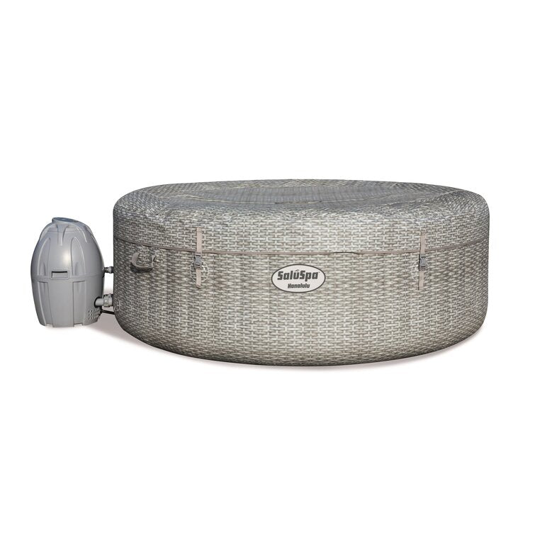 bestway saluspa airjet 6 person inflatable hot tub spa with chemical treatment bestway saluspa airjet 6 person inflatable hot tub spa with chemical treatment