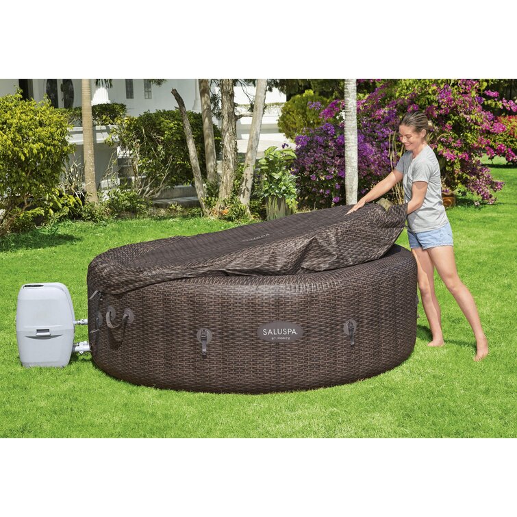 bestway saluspa st moritz airjet hot tub and 6 coleman saluspa type vi cartridges