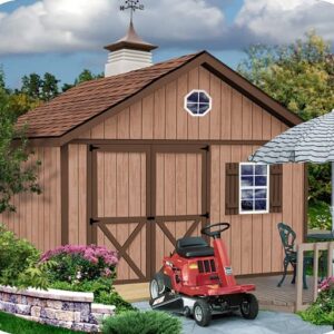 brandon 12×20 wood storage shed kit – all pre cut