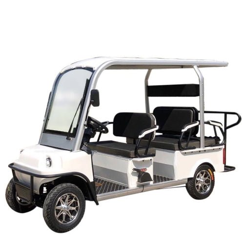 6 seater electric golf cart limo lsv low speed vehicle six passenger – 60v skyline transporter