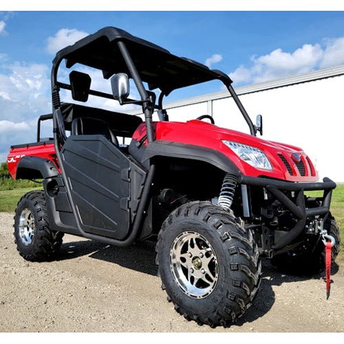 650cc 4×4 utv 4 seater golf cart contender edition utility vehicle efi w/upgraded rims & rear seat – comrade 650