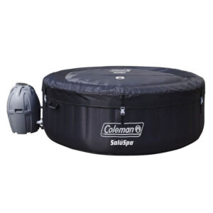 coleman saluspa 4 person inflatable hot tub spa + 12 filter cartridge refills