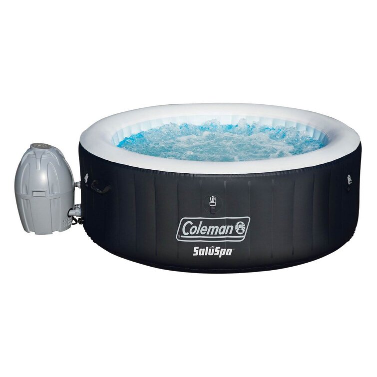coleman saluspa 4 person inflatable hot tub spa + 12 filter cartridge refills coleman saluspa 4 person inflatable hot tub spa + 12 filter cartridge refills