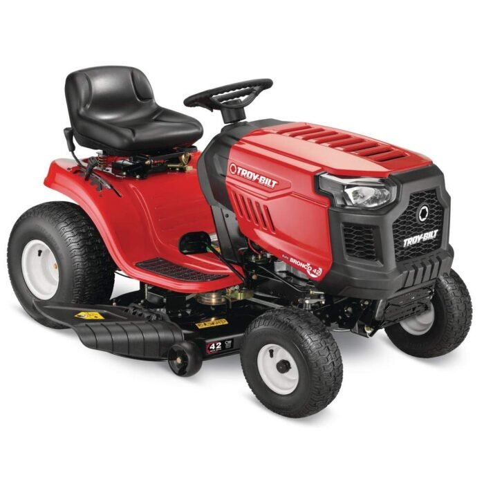 troy bilt bronco 42 in 19 hp briggs & stratton automatic drive gas riding lawn tractor with mow in reverse troy bilt bronco 42 in 19 hp briggs & stratton automatic drive gas riding lawn tractor with mow in reverse