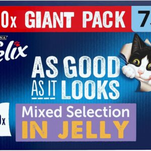 felix as good as it looks senior 7+ mixed in jelly wet cat food 120x85g