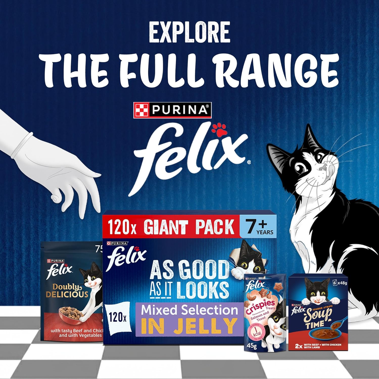felix as good as it looks senior 7+ mixed in jelly wet cat food 120x85g felix as good as it looks senior 7+ mixed in jelly wet cat food 120x85g