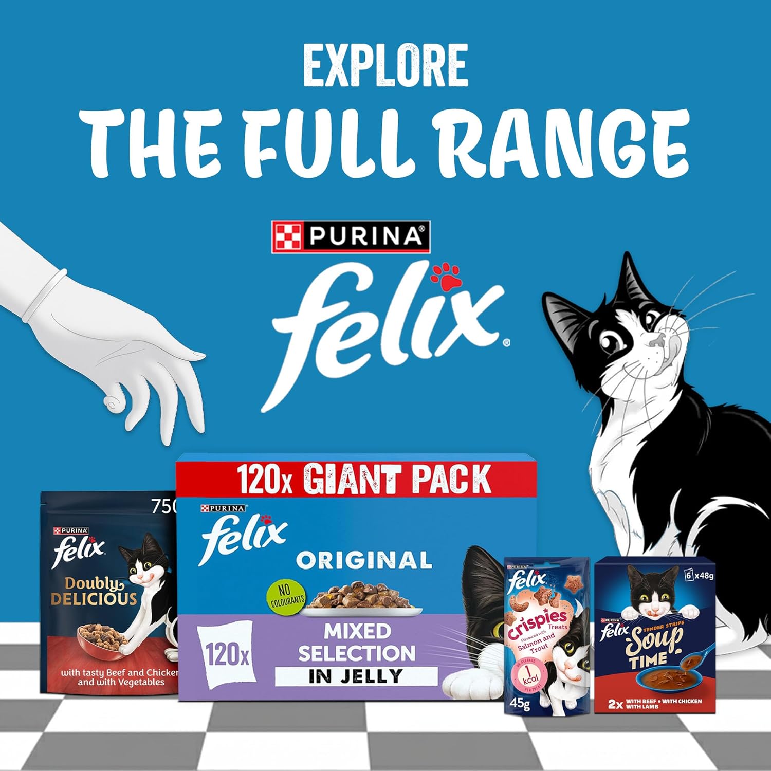 felix original mixed selection in jelly wet cat food 120x85g felix original mixed selection in jelly wet cat food 120x85g