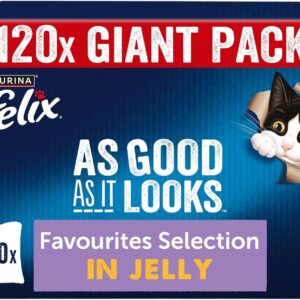 felix as good as it looks favourites selection in jelly wet cat food 120x85g