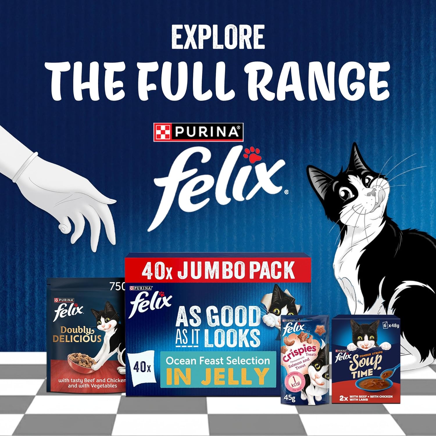 felix as good as it looks ocean feasts wet cat food 40x85g felix as good as it looks ocean feasts wet cat food 40x85g
