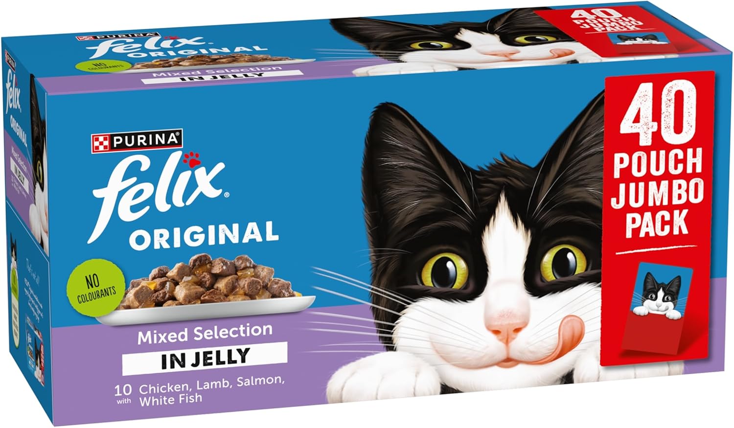 felix original mixed selection in jelly wet cat food 40x85g felix original mixed selection in jelly wet cat food 40x85g