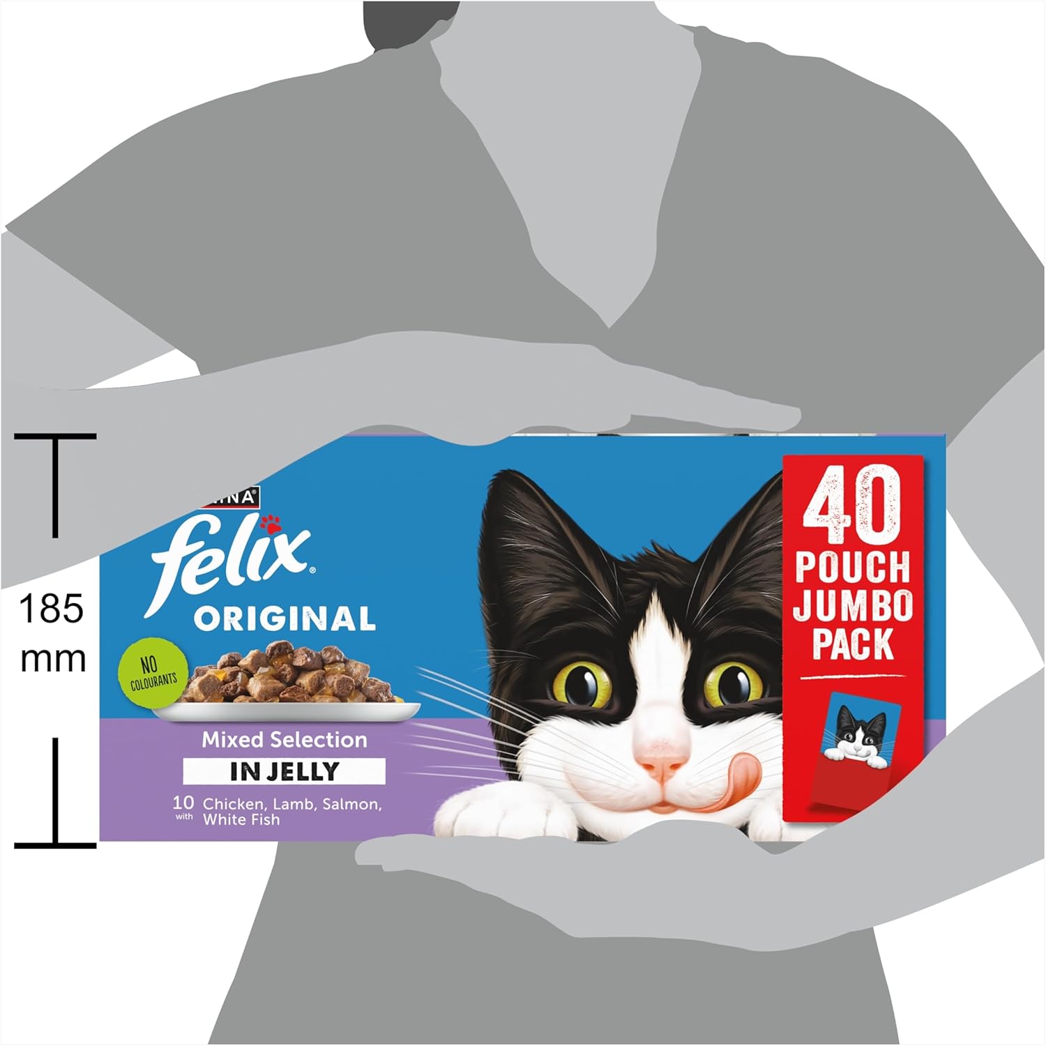 felix original mixed selection in jelly wet cat food 40x85g felix original mixed selection in jelly wet cat food 40x85g