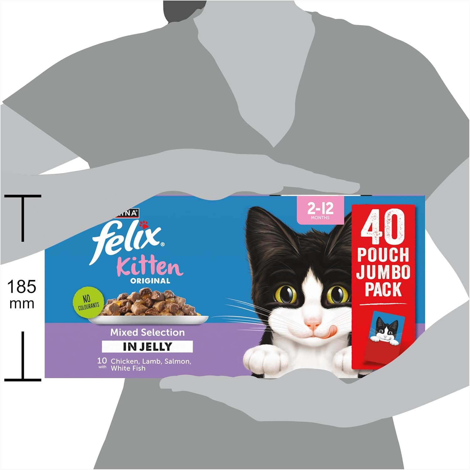 felix original kitten mixed selection in jelly wet cat food 40x85g felix original kitten mixed selection in jelly wet cat food 40x85g