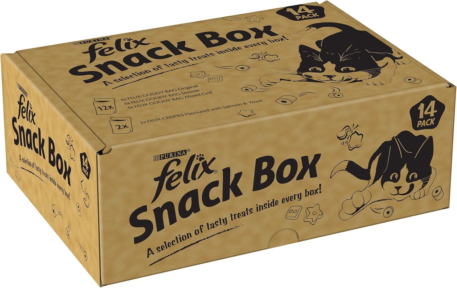 felix mixed snack box cat treats 810g felix mixed snack box cat treats 810g