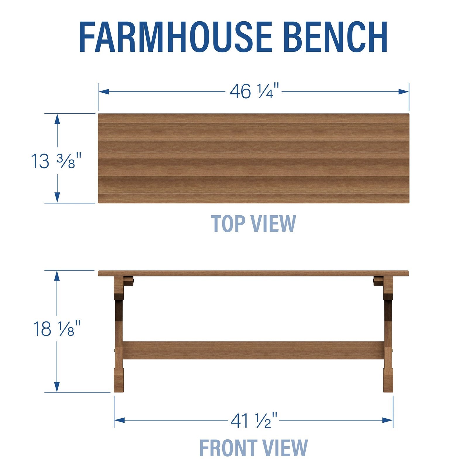 farmhouse bench