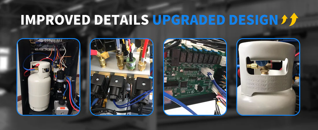 fully automatic recovery recycle and recharge dual ac2100 machine by katool