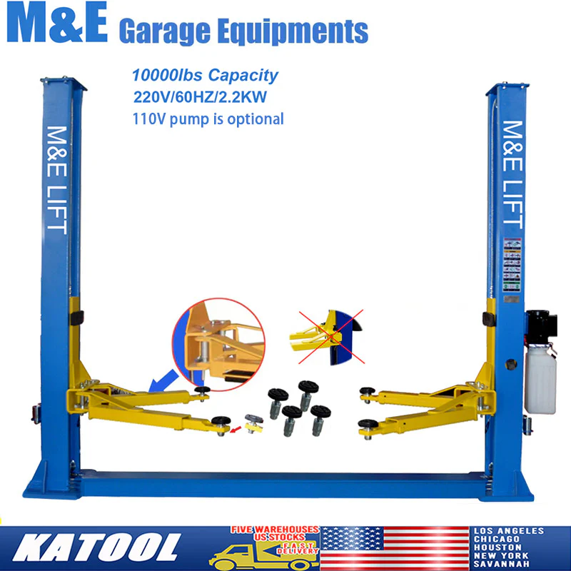 h105 two post vehicle lift 10,000lbs by katool