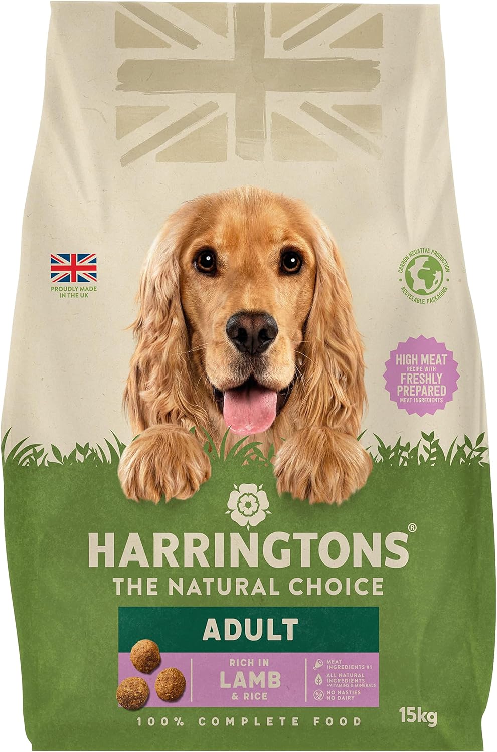 harringtons complete dry adult dog food lamb & rice 15kg made with all natural ingredients harringtons complete dry adult dog food lamb & rice 15kg made with all natural ingredients